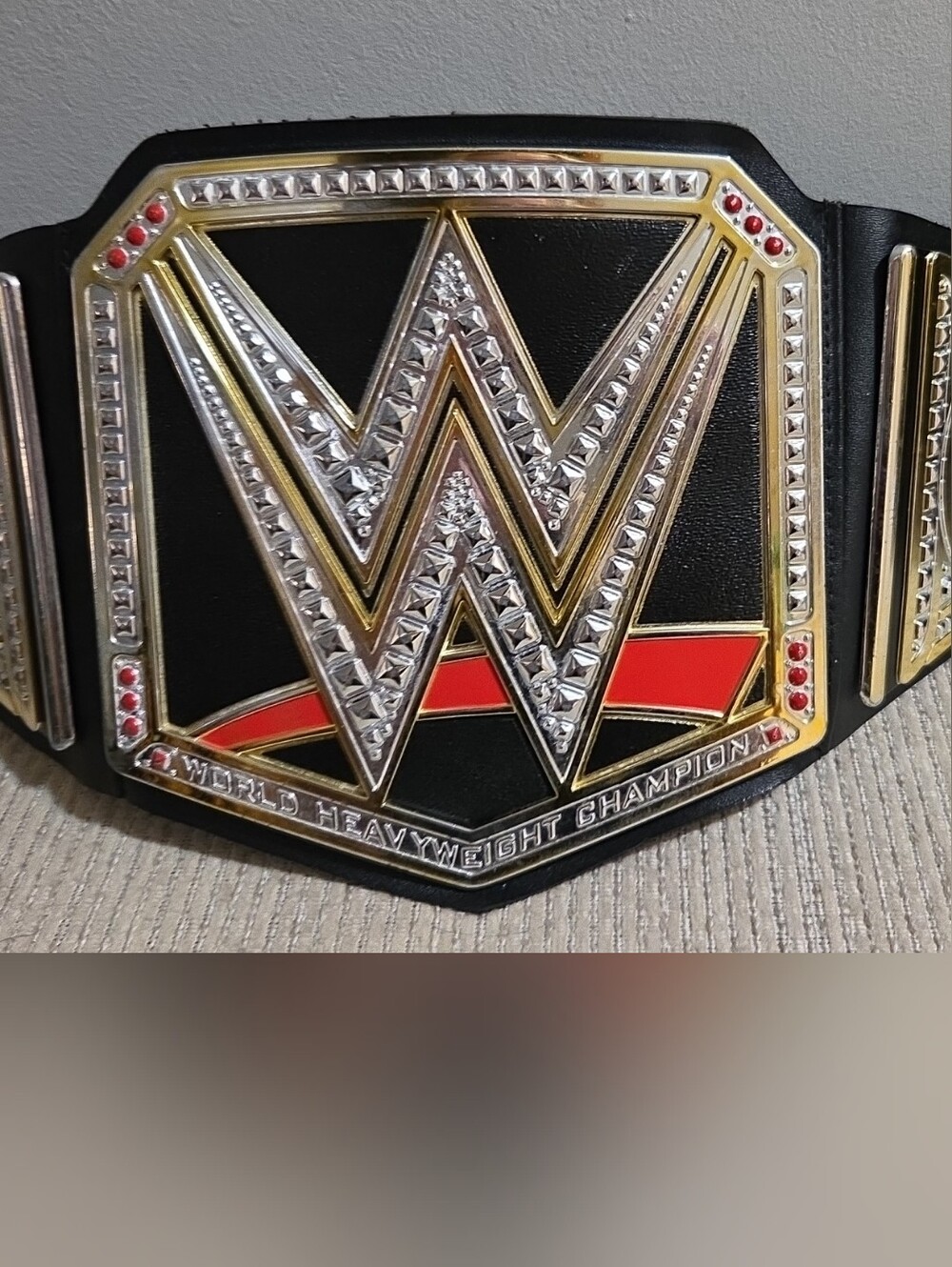 WWE Championship Style Belt – Black & Red